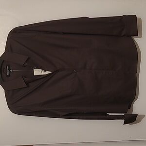 NWT Jones New York dark brown shirt